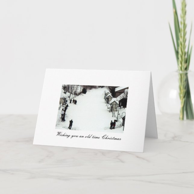 Classic Christmas Greeting Holiday Card (Front)