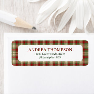 Classic Christmas Heritage Green Red Beige Plaid