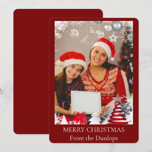 Classic Christmas Holiday Decor Photo 2025 Card