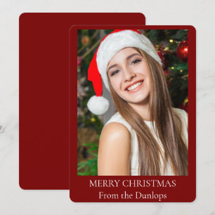 Classic Christmas Holiday Decor Photo 2025 Card
