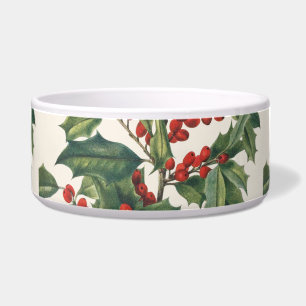 Classic Christmas Holly with Red Berries Art