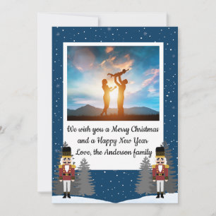 Classic Christmas Nutcracker Photo Holiday Card