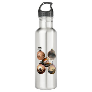 Classic Christmas Ornament Assortment 710 Ml Water Bottle