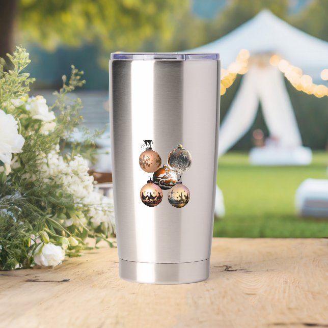Classic Christmas Ornament Assortment Insulated Tumbler (Wedding (Rotated))