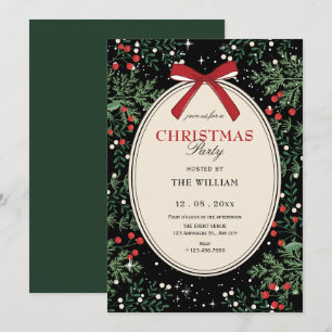 Classic christmas party  invitation
