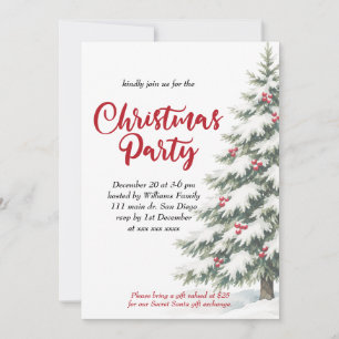 Classic Christmas Party  Invitation