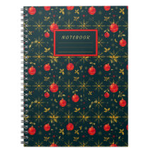 Classic Christmas Pattern Softcover Notebook