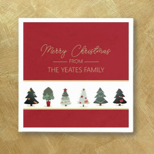 Classic Christmas personalised Party Napkin
