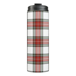 Classic Christmas Plaid Pattern Thermal Tumbler
