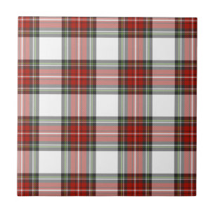 Classic Christmas Plaid Pattern Tile