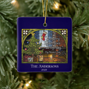 Classic Christmas Quote Keepsake Ceramic Ornament