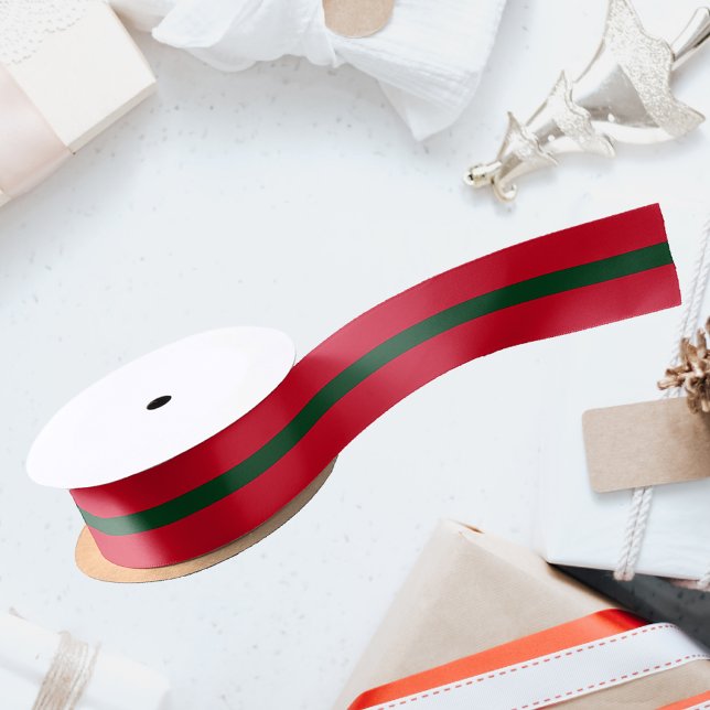 Classic Christmas red and green Ribbon Satin Ribbon (Creator Uploaded)