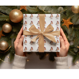 Classic Christmas Robin, custom  Wrapping Paper