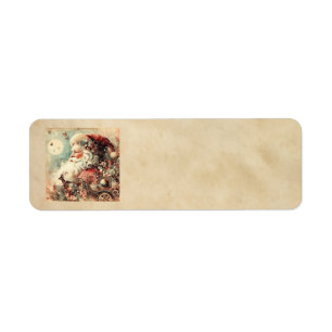 Classic Christmas Santa Address Labels
