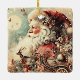Classic Christmas Santa Ornament