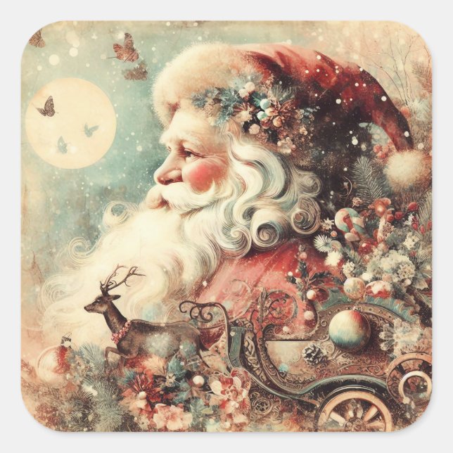 Classic Christmas Santa Stickers (Front)