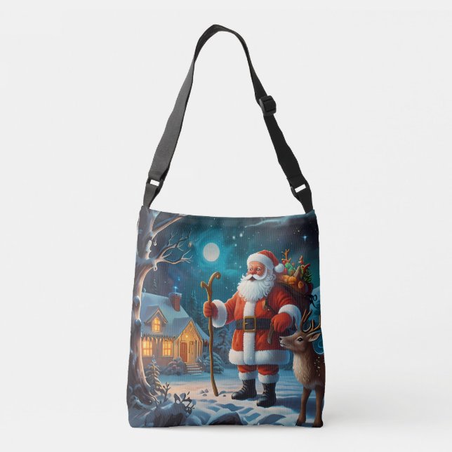 Classic Christmas Seasons Joy Crossbody Bag (Back)
