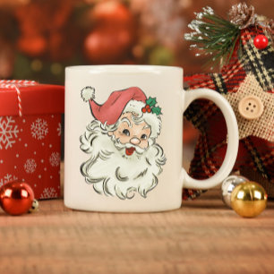 Classic Christmas Smiling Santa Mug