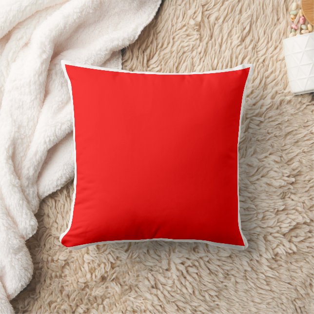 Classic Christmas Theme Gradient Set - Bright Red Cushion (Blanket)
