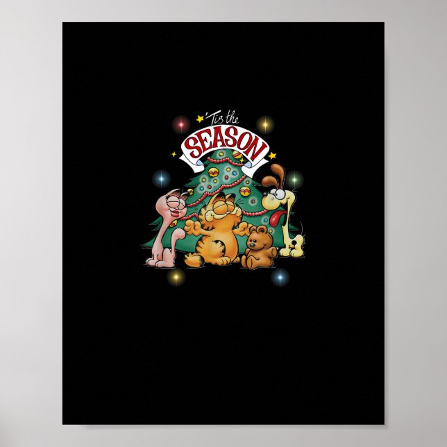 Classic Christmas Tis The Season Odie Arlene Poster (Front)