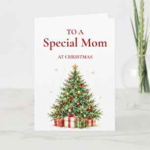 Classic Christmas Tree Card for Mum