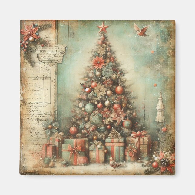 Classic Christmas Tree Magnet (Front)