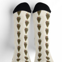 Classic Christmas Tree Pattern Socks