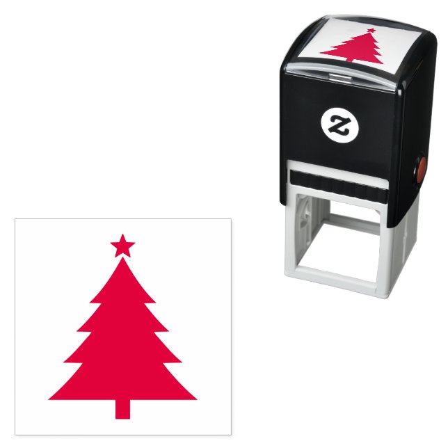 Classic Christmas Tree Stamp for Crafting and Gift (In Situ)