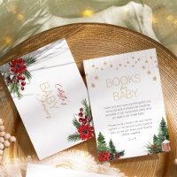 Classic Christmas White Baby Shower Books For Baby
