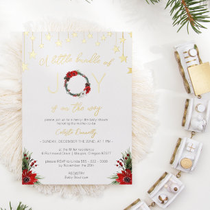 Classic Christmas White Bundle Of Joy Baby Shower