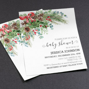 Classic Christmas Winter Baby Shower Budget