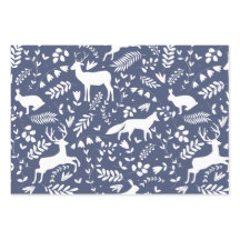 Classic Christmas Wrapping Paper Flat Sheet Set