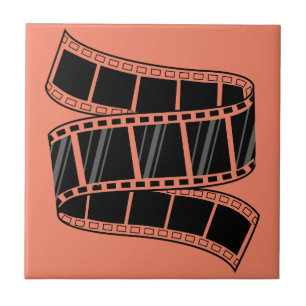 Classic Cinema Charm: Retro Filmstrip Tile