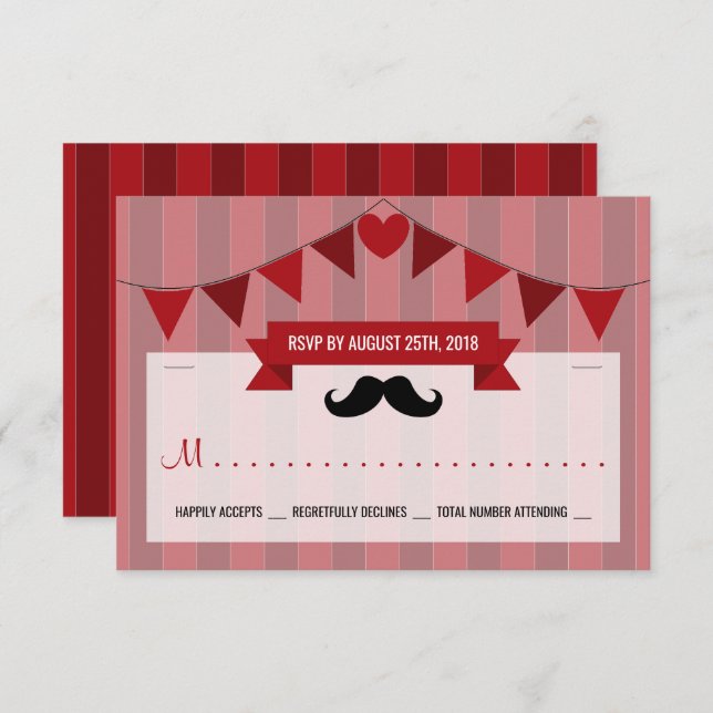 Classic Circus Poster Children's Birthday RSVP Invitation (Front/Back)