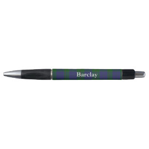 Classic Clan Barclay Tartan Plaid Custom Pen