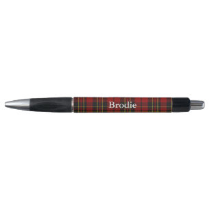 Classic Clan Brodie Tartan Plaid Custom Pen
