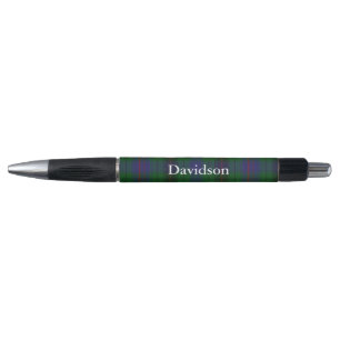 Classic Clan Davidson Tartan Plaid Custom Pen