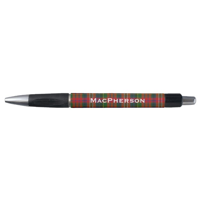 Classic Clan MacPherson Tartan Plaid Custom Pen (Front)