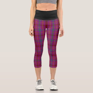 Classic Clan McCall - Caithness Tartan Plaid Capri Leggings