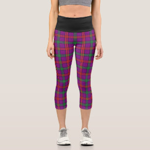 Classic Clan Montgomery Tartan Plaid Capri Leggings