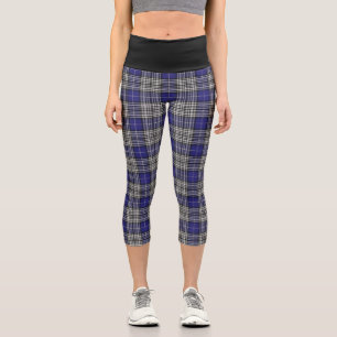 Classic Clan Napier Tartan Plaid Capri Leggings