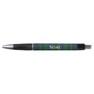 Classic Clan Scott Tartan Plaid Custom Pen