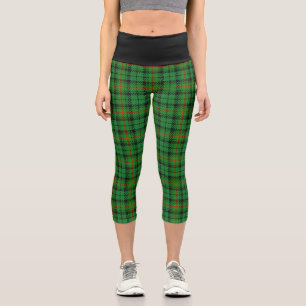 Classic Clan Urquhart Tartan Plaid Capri Leggings