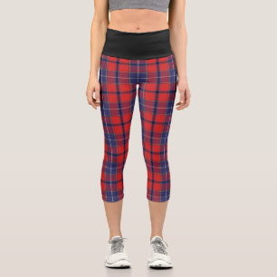 Classic Clan Wishart Dress Tartan Plaid Capri Leggings