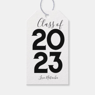 Classic class of 2023 Graduation party Gift Tags