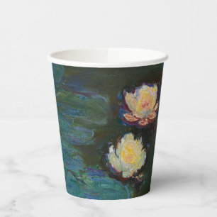 Classic Claude Monet Water Lilies Impression Paper Cups