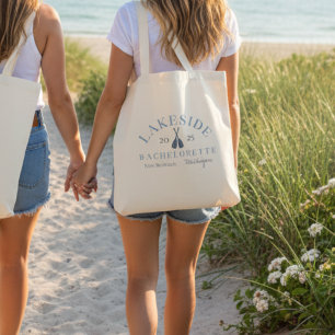 Classic Coastal Lake Bachelorette  Tote Bag
