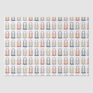 Classic Coastal Tote Bag New England Beach Tissue Paper