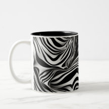 Classic coffee cup zebra design