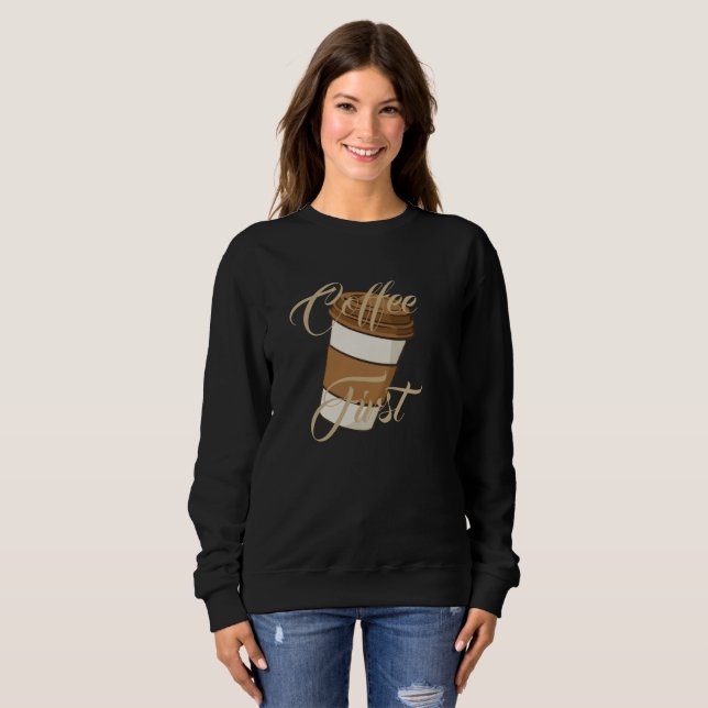Classic Coffee Lover Cozy Hoodie (Front Full)